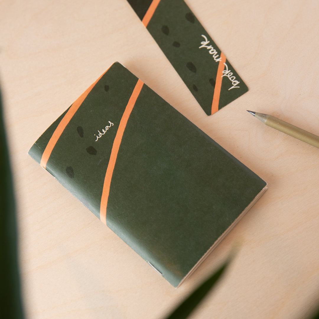 Pocket notebook "ideas" green | vent for change