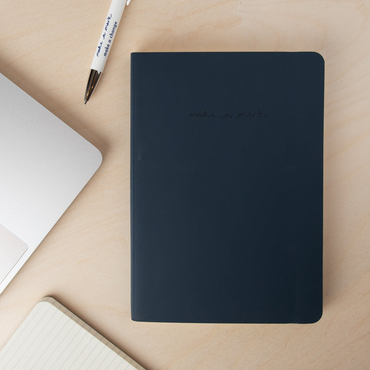 Lined Notebook in Navy Blue | vent for change