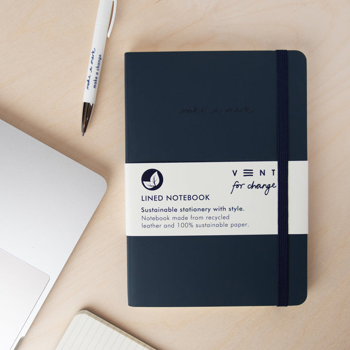 Lined Notebook in Navy Blue | vent for change