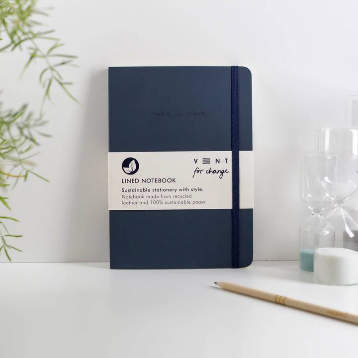 Lined Notebook in Navy Blue | vent for change