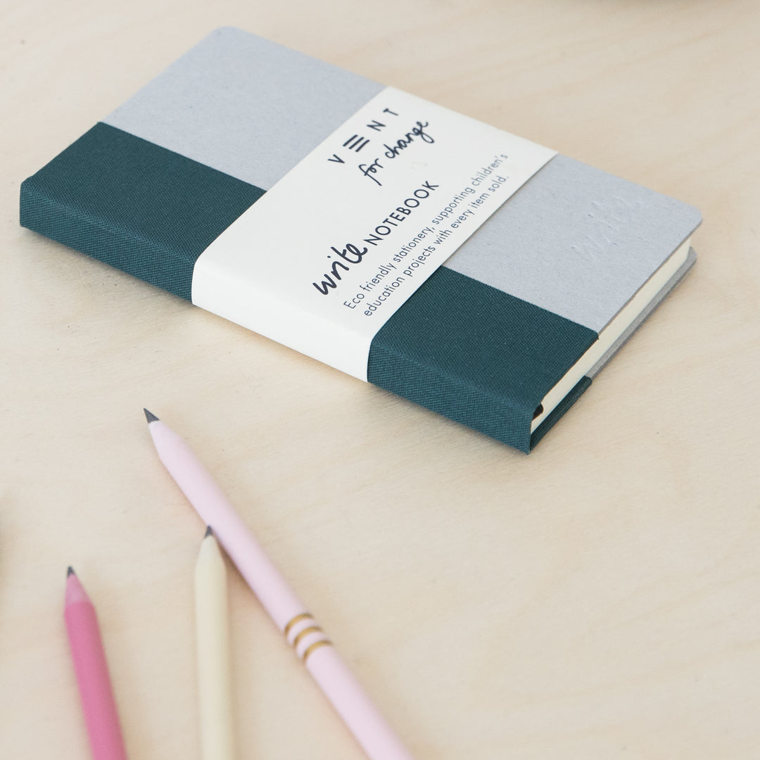 Pocket Notebook with recycled cardboard | vent for change